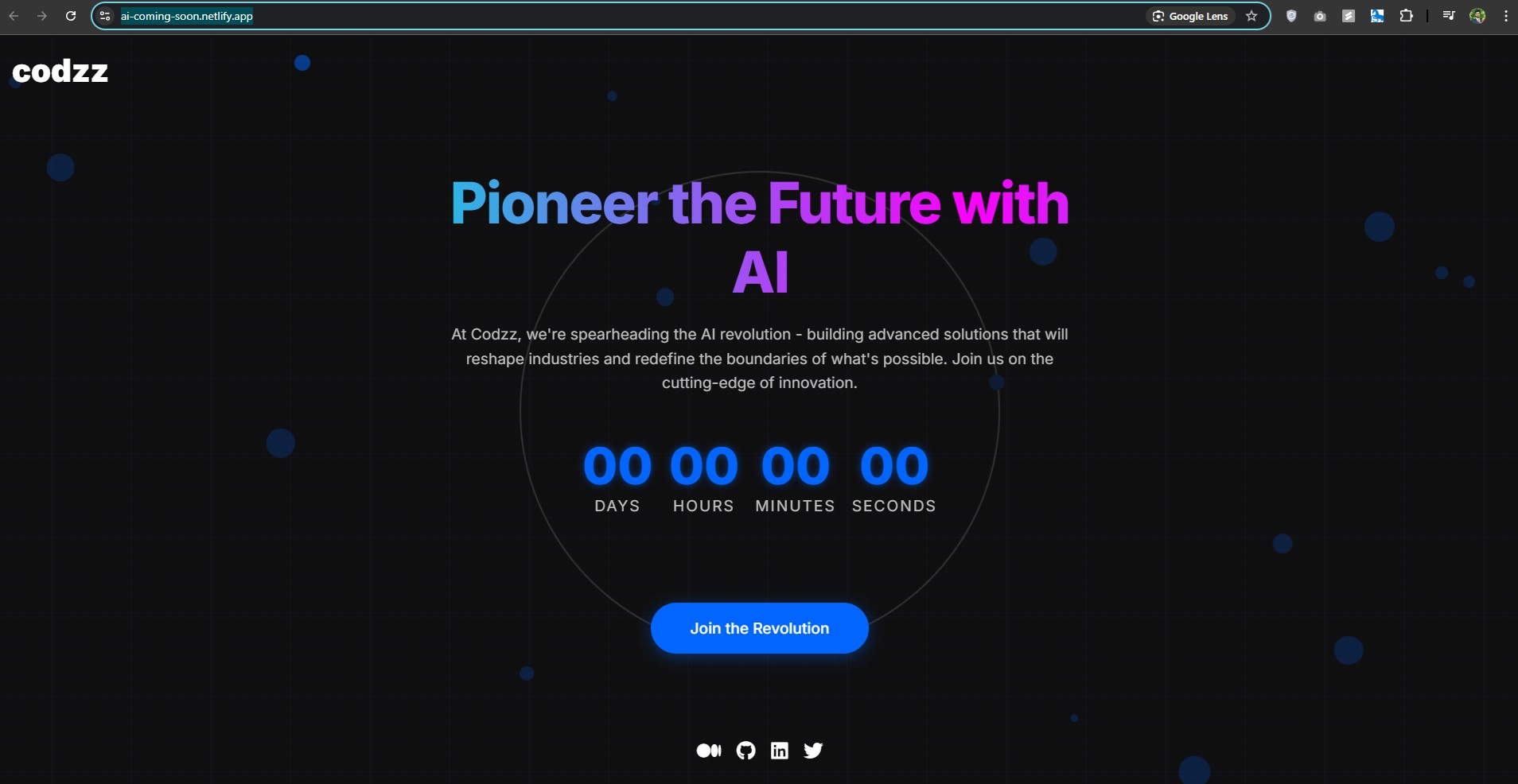AI Coming Soon Page