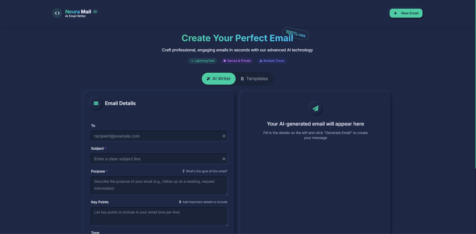 Neura AI Email Writer